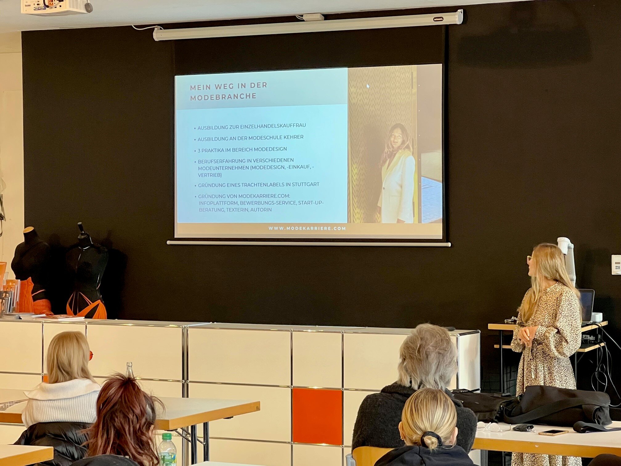 Guest lecture by Anne Häfner from Modekarriere